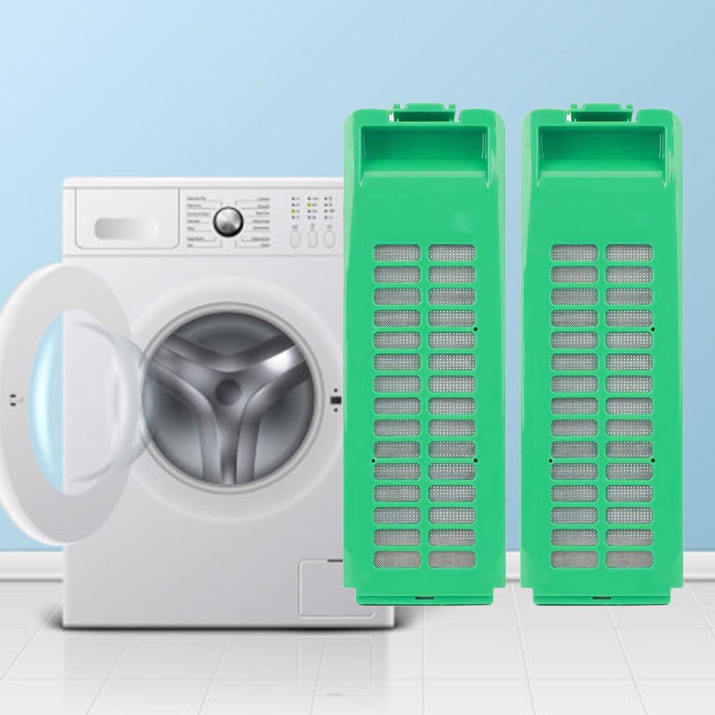 Pack of 2 Replacement Filter Box Washing Machines Spare Part Appliance Filter for Efficient Dirt and Hair Filtration