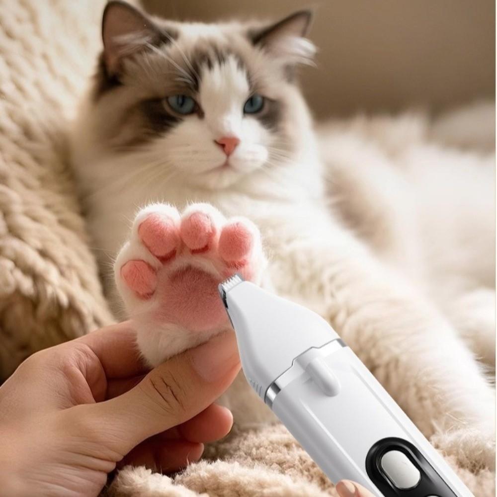 Low Noise Pet Hair Clipper Professional Cat Shaver Portable Pet Nail Grinder Pet Salon