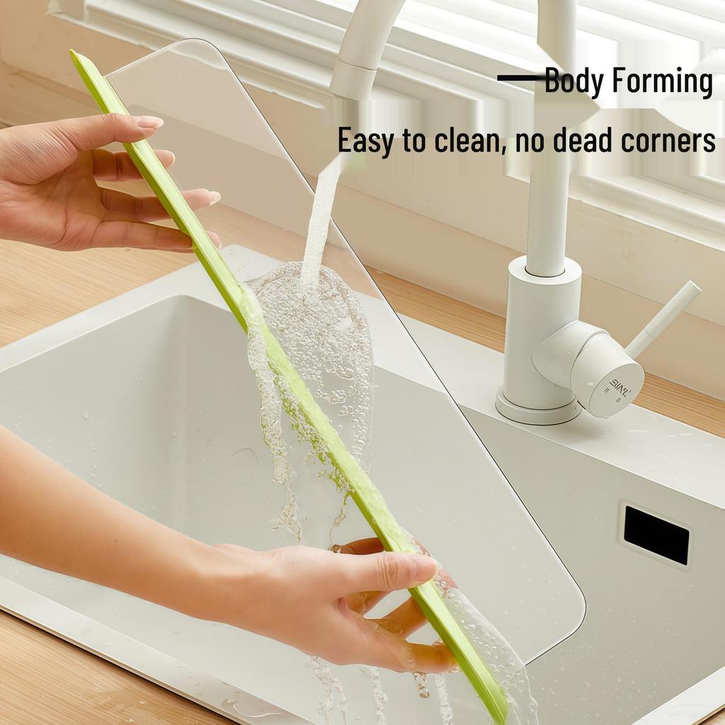 Clear PET Suction Cup Splash Guard for Kitchen Sink Countertop