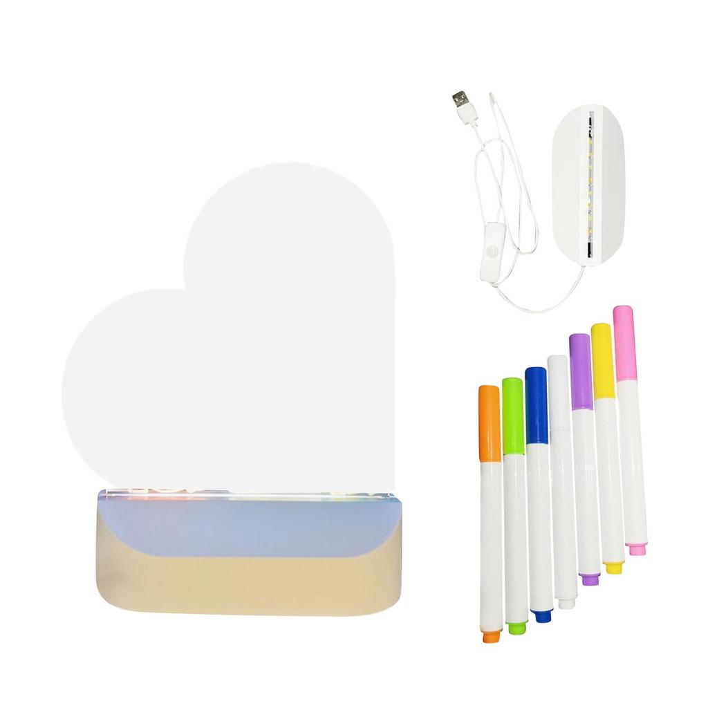 Children's Drawing Board Student Easy-to-wipe Acrylic Luminous Dust-free Handwriting Educational Toy Black Board Set 10ml