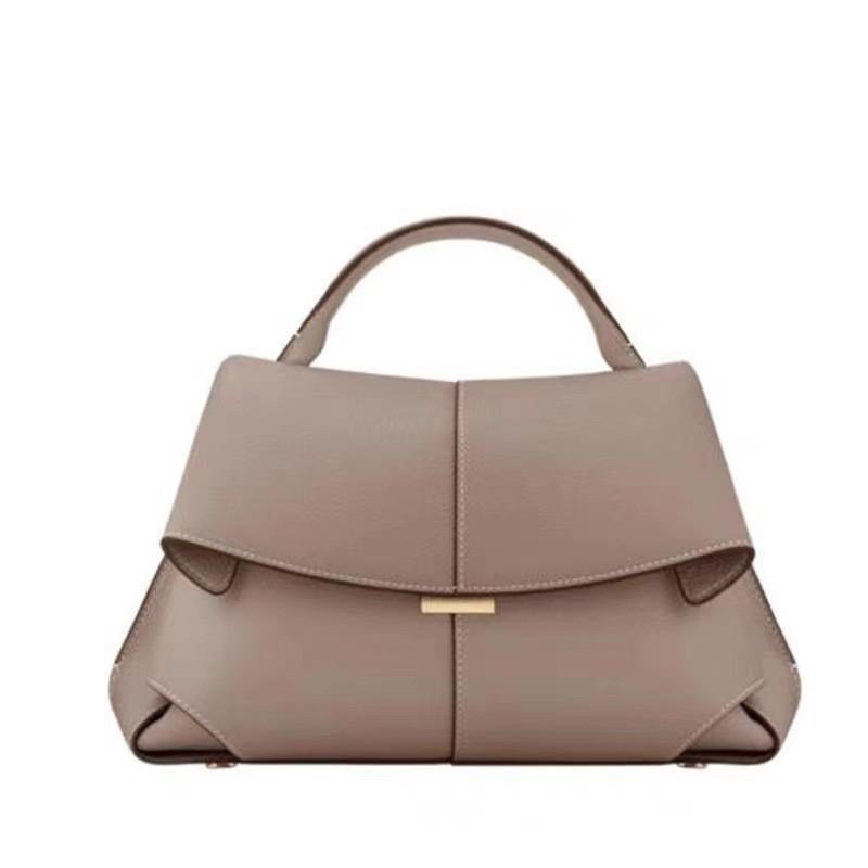 Retro Torba z Uśmiechem Francuska Bolingen Niszowa Skórzana Wysokiej Klasy Plisowana Torebka Cross-body