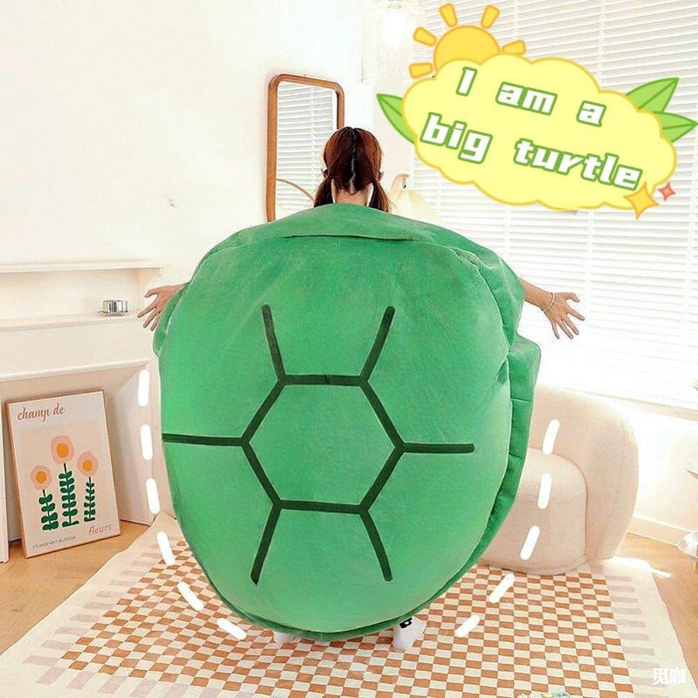 1pc large Wearable Turtle Shell Pillows Stuffed Animal Costume Plush Toy Funny Dress Up, Gift for Kids Adults