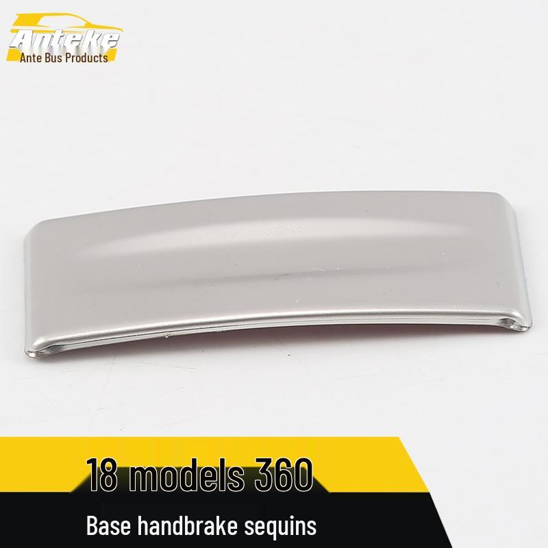 360 Handbrake & Gear Shift Decoration: Compatible with 18 Models, Stainless Steel Sequin Center Console Parking Sticker