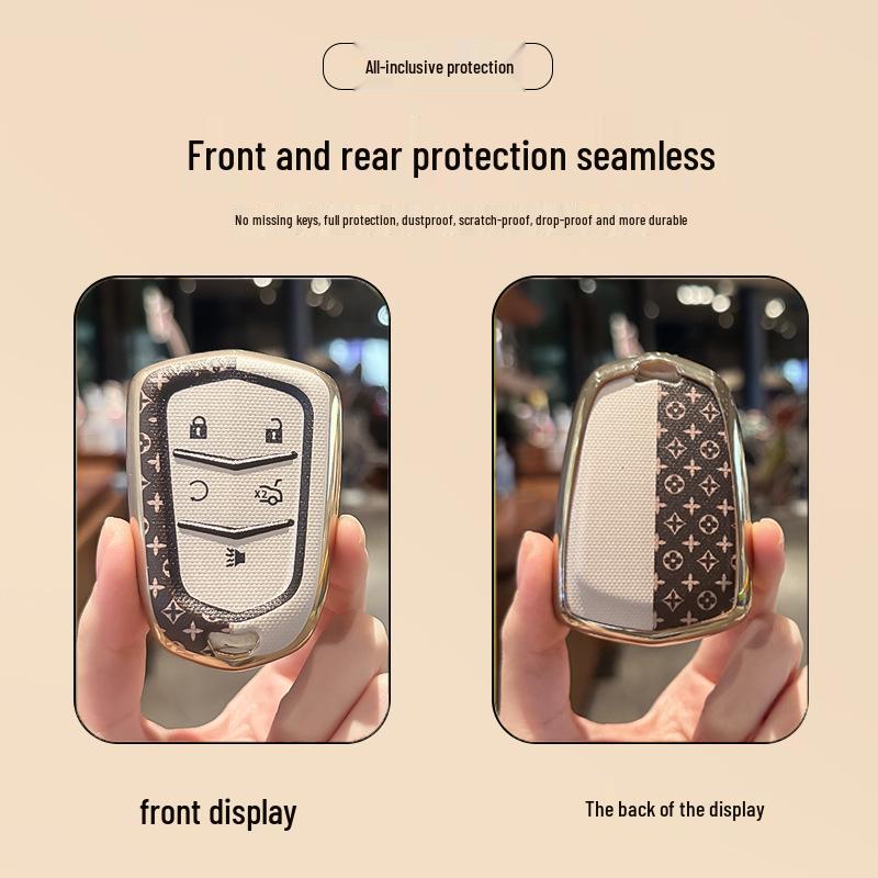 Cadillac Key Case with Buckle for XT5, CT5, XT4, XTS, CT6, ATS, LXT6, CT4