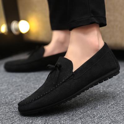 2025 New Men's Shoes Spring Thin Doudou Shoes Men's Business Casual Work Shoes Lazy Shoes Low-top Driving Shoes