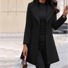 Stand Collar Trench Women Coat Windbreaker Fitted Clothes Femme Loose Cloak Woolen Single-breasted Coat Outwear