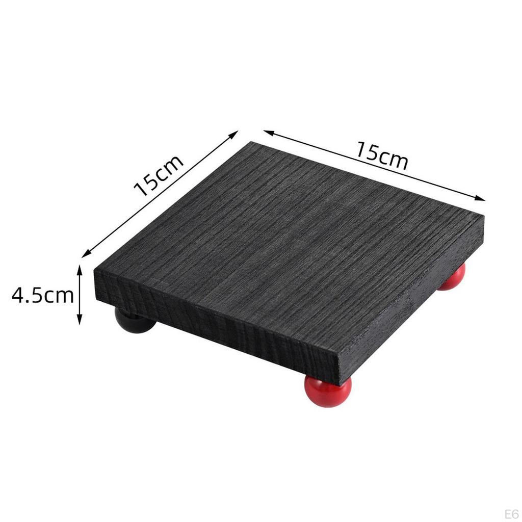 Wooden Cosmetic Stand Countertop Organizer Easy To Clean, Sturdy Gift, Pedestal Makeup Perfume