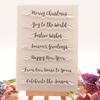 Blessing Word Clear Stamp Silicone Stamp Merry Christmas Transparent Stamp for Card Making Scrapbookig Decorations