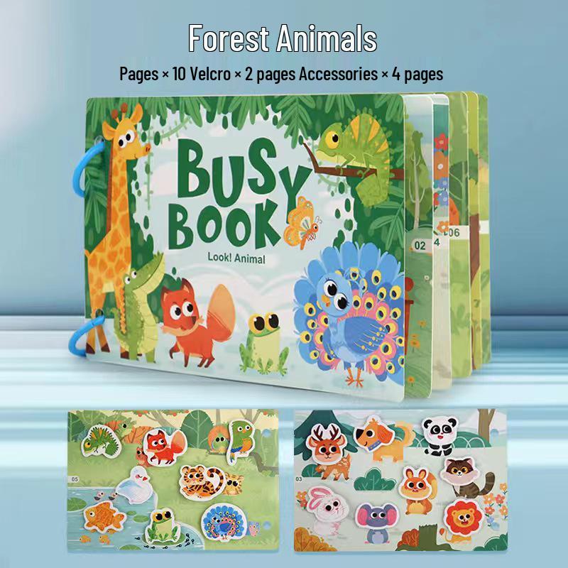 

Новая книга-игрушка с животными океана на липучках для детей - Развивающий игровой набор