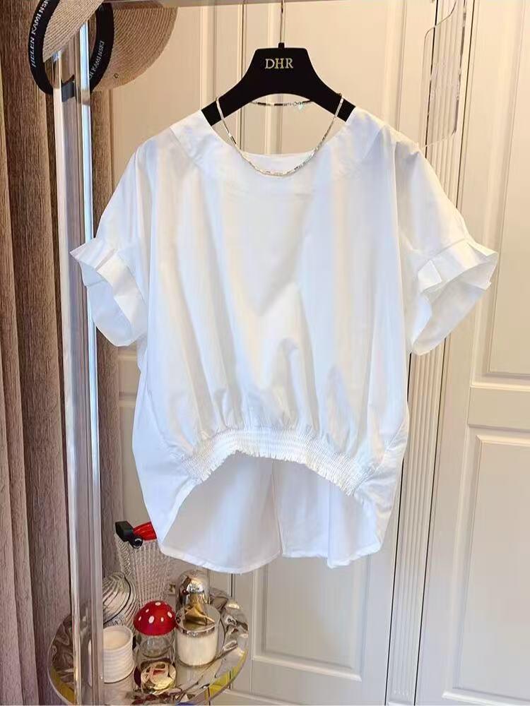 Women's Short-Sleeve Loose-Fit Stylish Summer Shirt