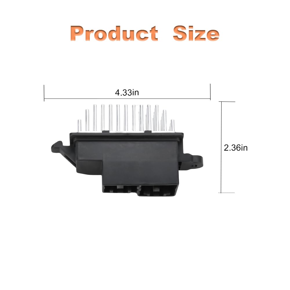 HVAC Blower Motor Resistor Compatible with Nissan Pathfinder V6 3.5L 2022-2024 Rogue SL SV L4 2.5L 2014-2018 Rogue Sport L4 2.0L 2017-2022