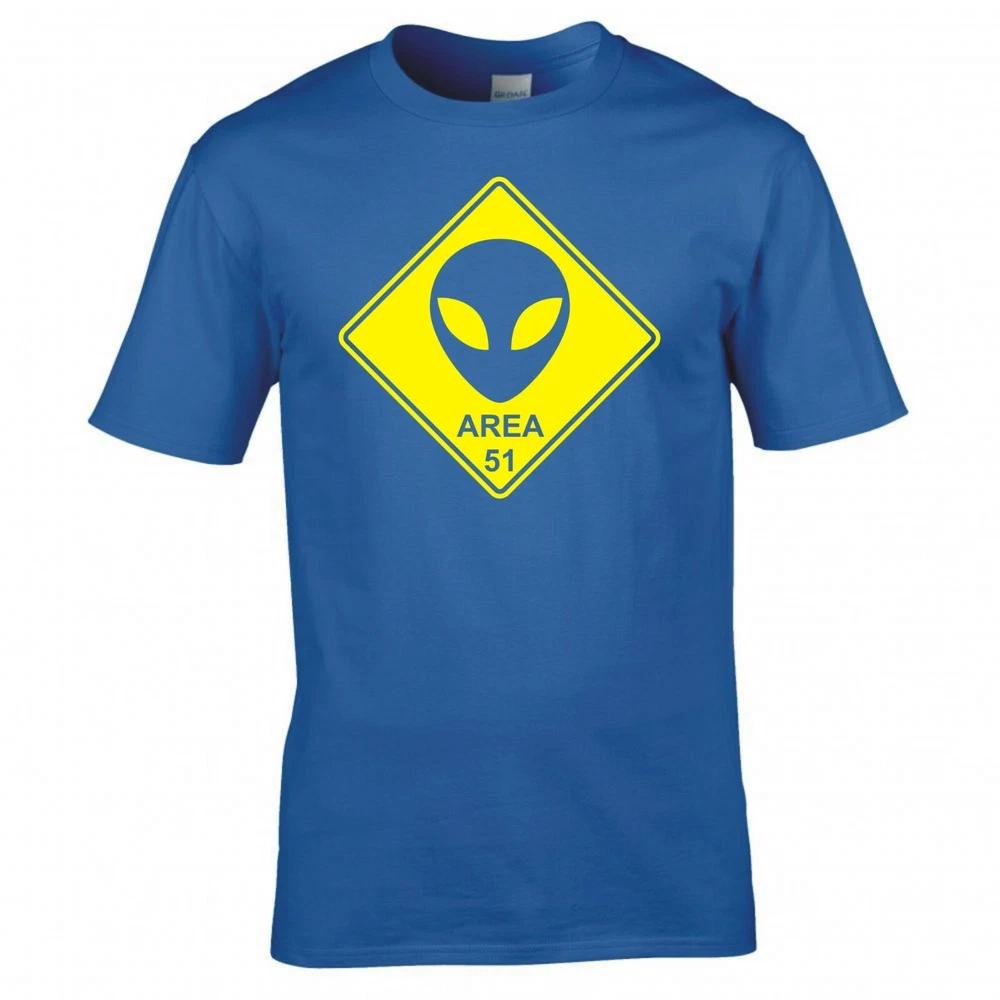 Funny Alien Area 51 Road Sign Tshirt