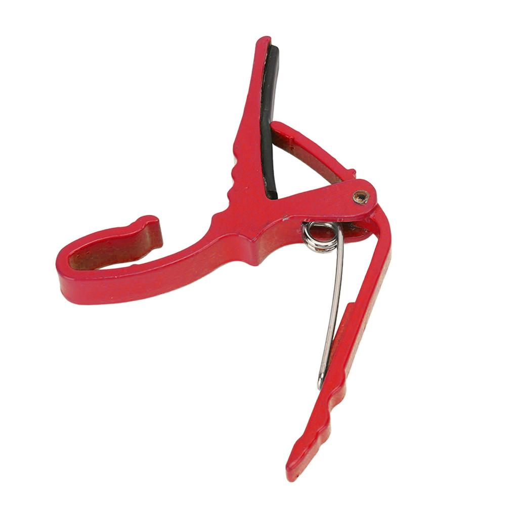 Guitar Capo Alloy Quick Tone Change Portable Instrument Accessory for Playing Performance Red