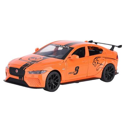 Maßstab 1:32 Jaguar Sport-Druckgussauto-Modellspielzeug, zurückziehbares Spielzeugfahrzeug mit Ton und Licht für Kinder, Kleinkinder, Jungen und Mädchen, Geschenkkollektion