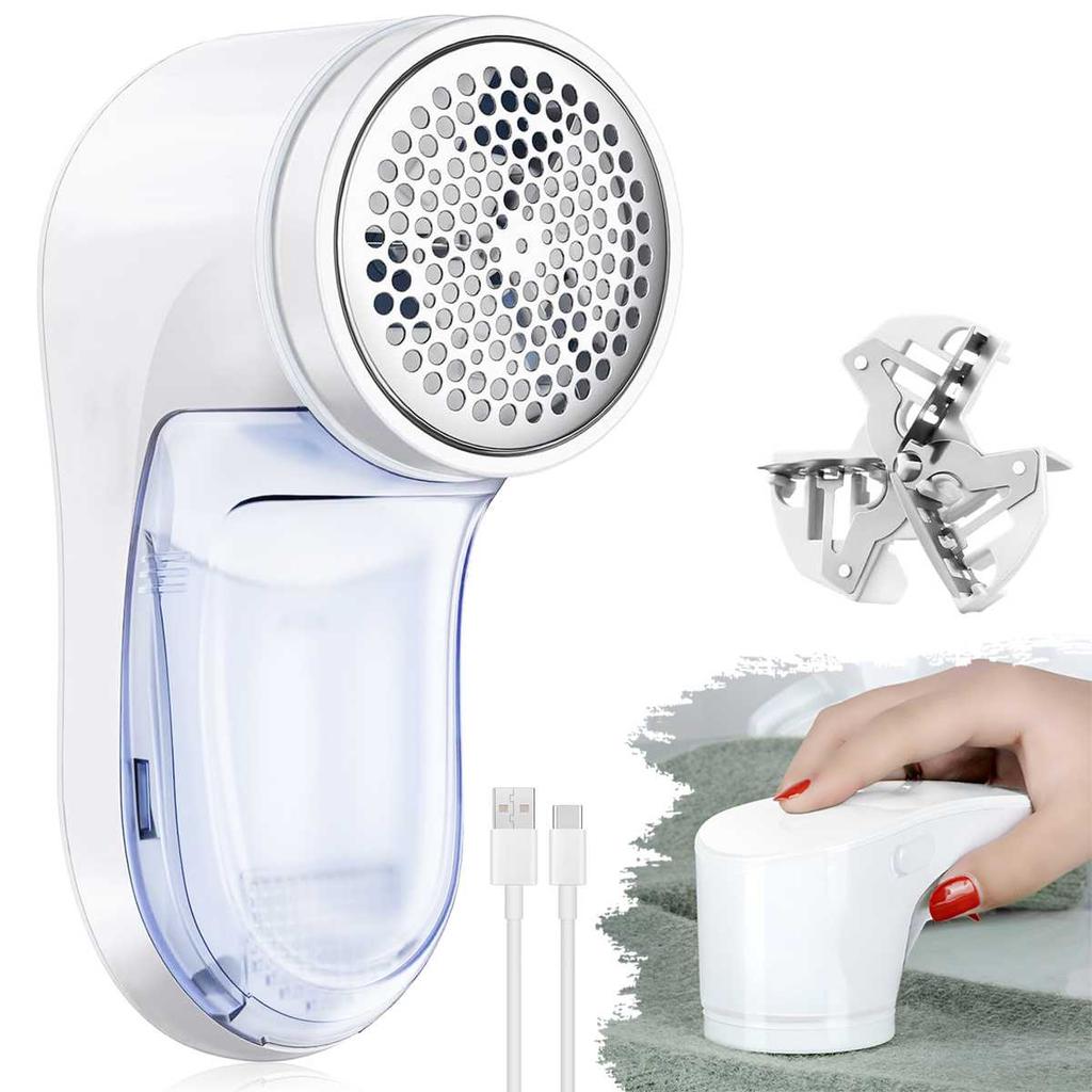 Portable USB Rechargeable Hair Remover, LED Display Electric Hair Ball Trimmer, Suitable for Clothes, Bedding, Sofas, Etc