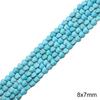 Synthetic Blue Turquoise Round Loose Beads for DIY Jewelry Accessories - Bracelets, Necklaces, Pendants