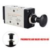Push Pull Pneumatic Valve 4R21008 5 Way 2 Position Inlet Outlet 1/4 Exhaust 1/8