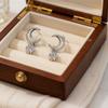 Crystal Butterfly Droplet Earrings Temperament Ladies' Ear Accessories Zircon Ear Stud  Girls