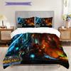 Epic Fantasy Battle Scene Bedding (1 * duvet cover + 2 * pillowcase, without core) 2D Flat Soft and comfortable Bedding set Christmas birthday gift