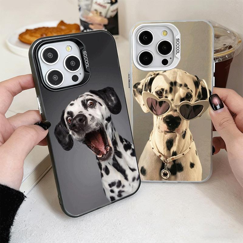 Dalmatian Cute Dog Soft Phone Case for iPhone 15 16 17 Pro Max 17Air 16E 14 Plus 13 12 Mini Shockproof Cover Back Shell
