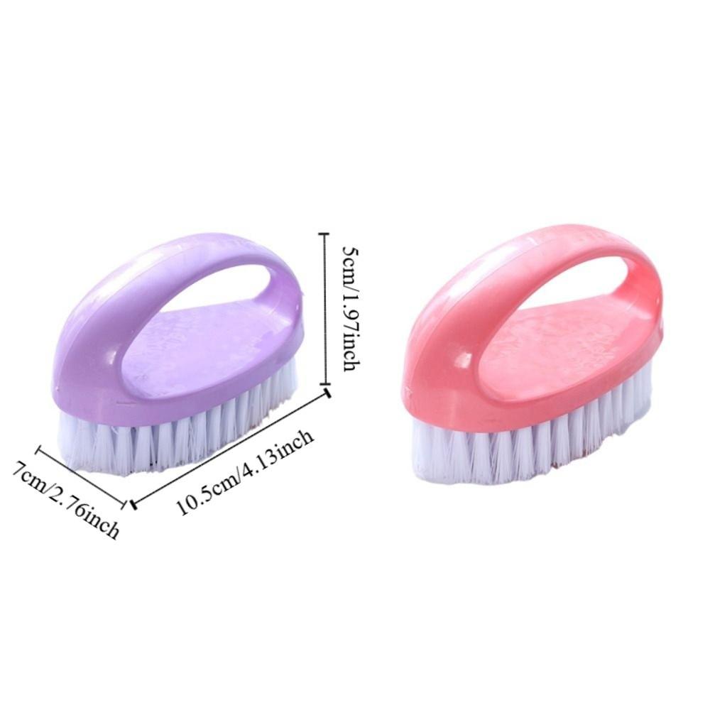 2PCS/SET Plastic Bathtub Brush Mini Laundry Scrubbing Brush Cleaning Brush  Bathroom