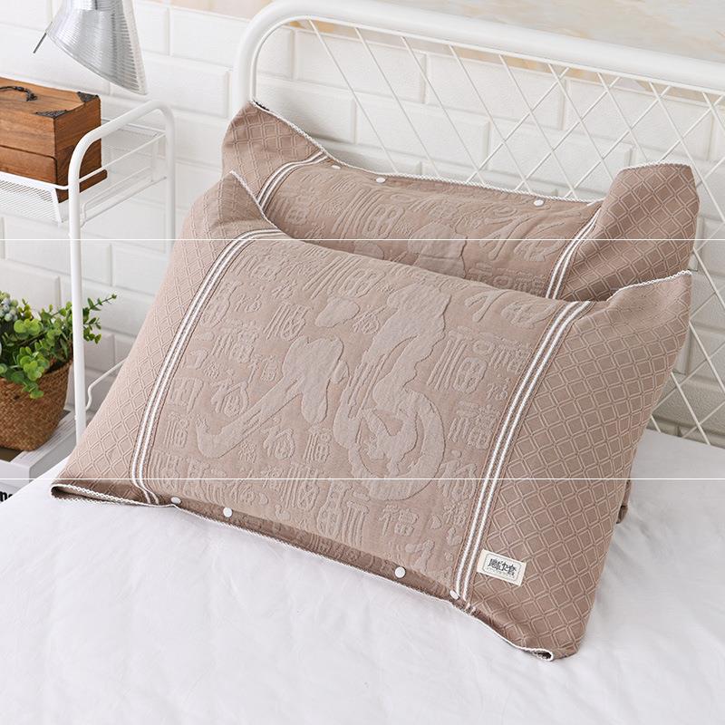 Buckle Design Can Be Fixed and Adjustable Non-slip Slip Off Pillowcase Single Gauze Pillow Cover Magic Pillow Cover Pillow Case