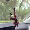 Marvel Deadpool pendent de rétroviseur de voiture pendent de voiture Deadpool jouet miniature figurine d'action cadeau de Noël