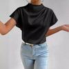 Women's Summer Fashion New Crew Neck Short Sleeved Top