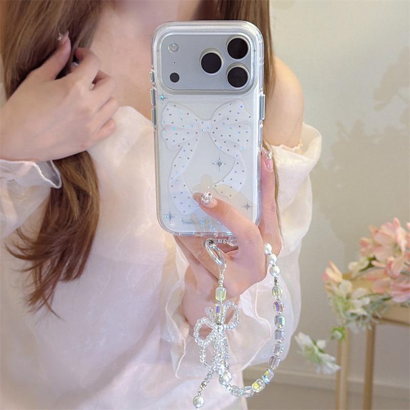 High-End Rhinestone Bow iPhone 17/16 Pro Max/15/14 Case