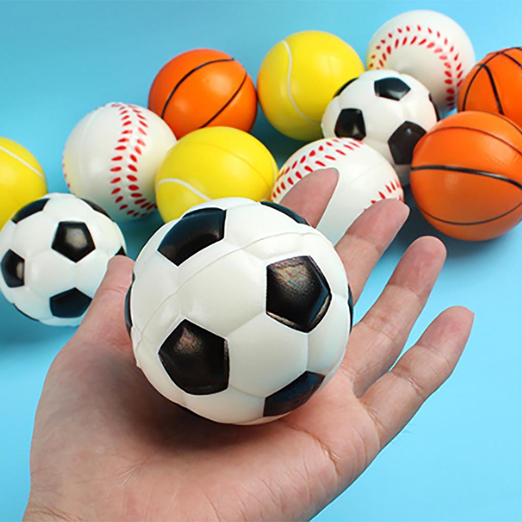 12Pieces High Elasticity Soft Foam Tennis Balls Soft Foam Tennis Balls Miniature Size Easy Grip Kid Friendly for Sports