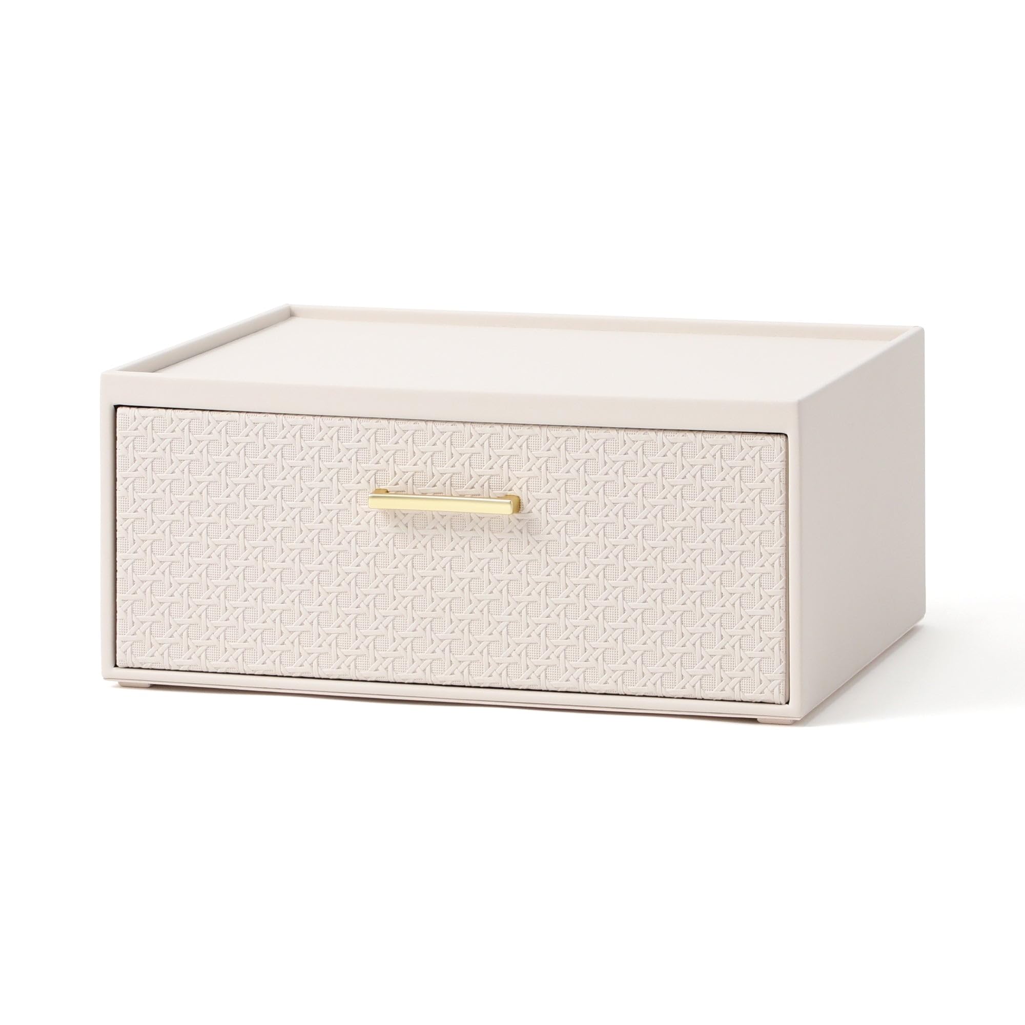 

Francfranc Embossed Stacking Drawer S, Ivory, Storage Box, Drawer Type
