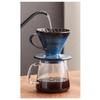 Blue Glazed Ceramic Coffee Filter Durable Heat Resistant Handcrafted Drip Brewer For Pour Over Coffee