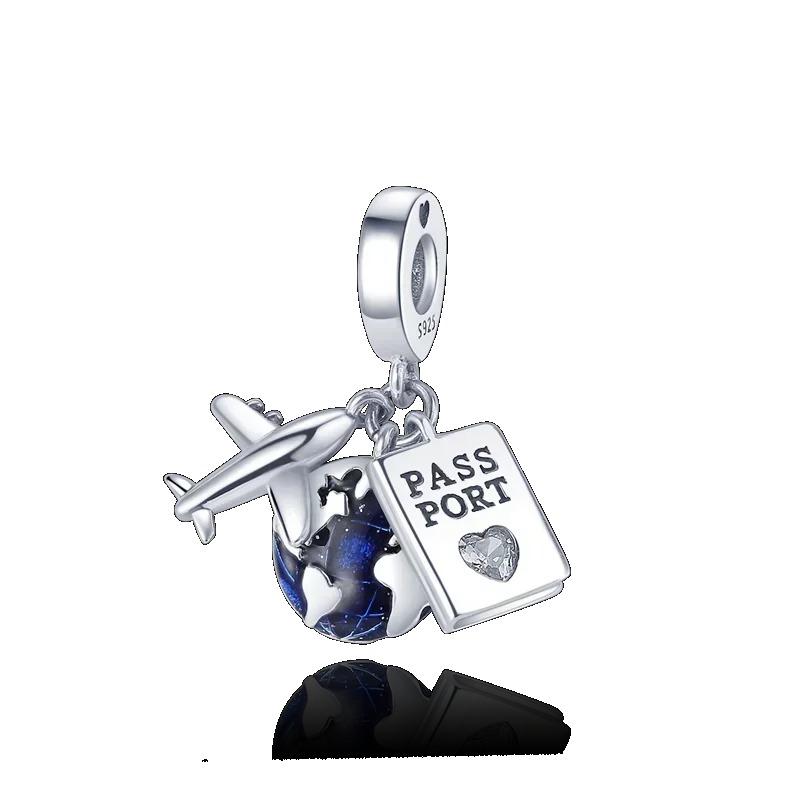 

925 стерлінгового срібла кольору гаряче повітря повітряна куля кохання шарм бісер підходить оригінальний браслет Pandora шарм бісер намисто своїми руками жіночі ювелірні вироби