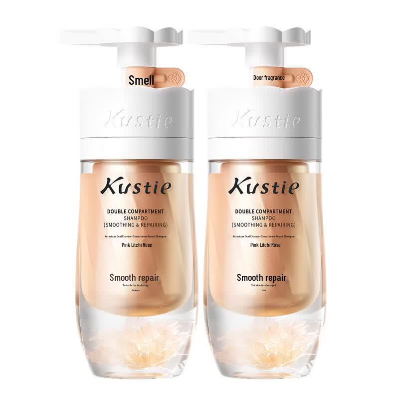 Kustie Rose Dual-Chamber Smoothing Repair Shampoo