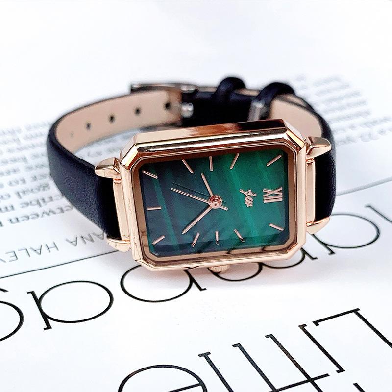 Jw Student Belt Watch Fashion And Premium Malachite Textured Women'S Watch