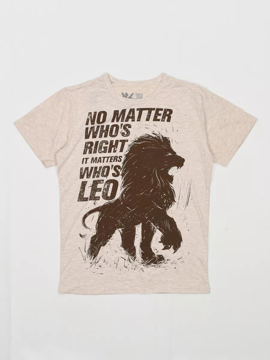 Cotton T-shirt with rock art print 2XL