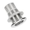 Wasserablassstopfen Durchgangsfitting Ablaufstutzen 316 Edelstahl für Marine Boot Yacht 1 1 2in Schlauch