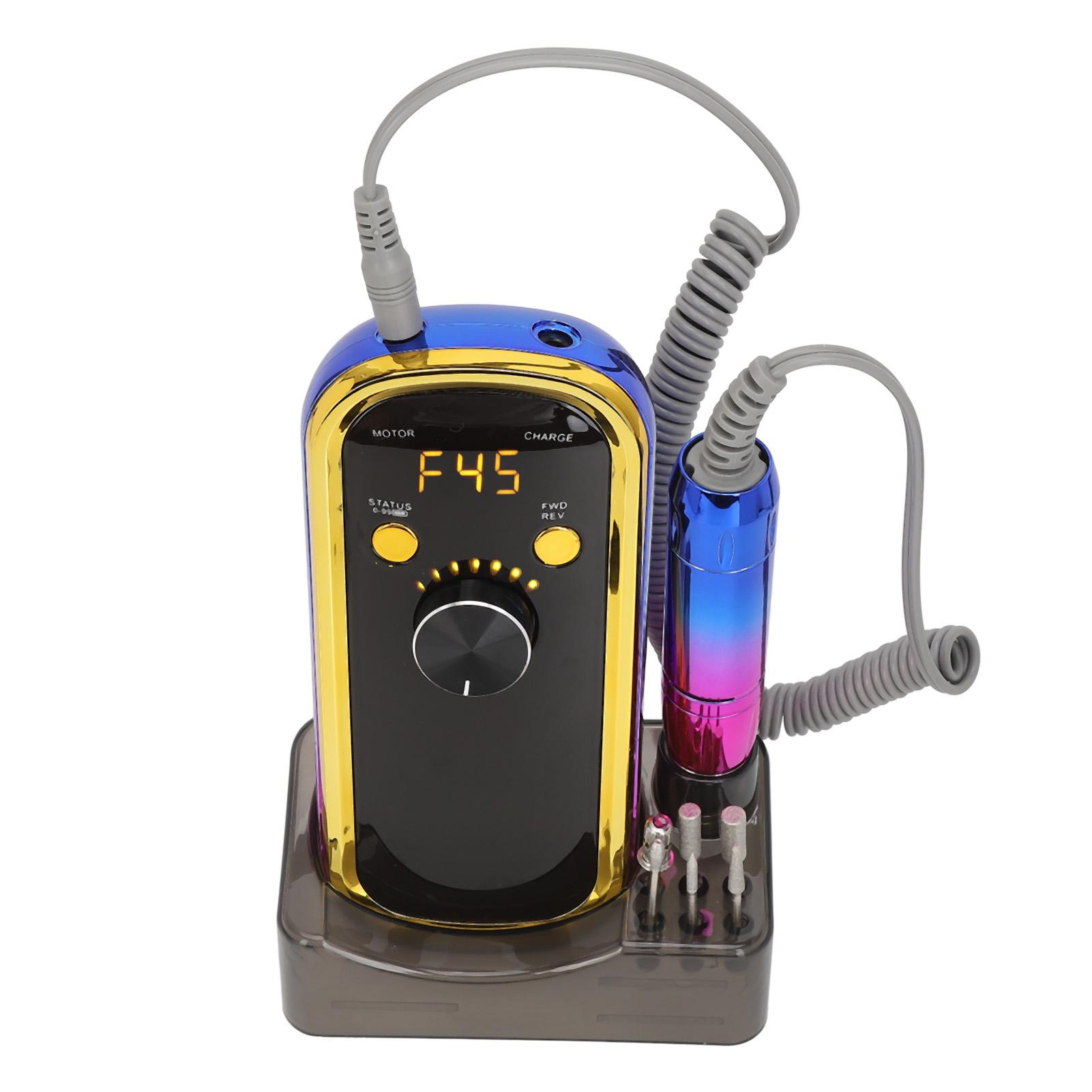 

Электрическая машинка для шлифовки ногтей 45000 об/мин Регулируемая скорость Малошумная машинка для шлифовки ногтей с 6 EU Plug