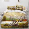 Black Theme Jungle Mose Soft Duvet Cover Set for Boy Ten Girl Bedrom Set 3D Print Grey Elk Der Soft Microfiber Warm Comforter Cover