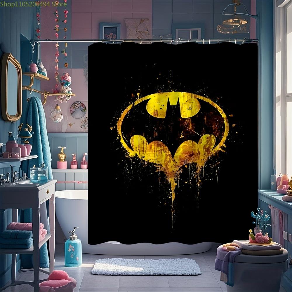 1pc, WB, Movie Anime Theme Shower Curtain with Hooks, 180.09x180.09 cm, Suitable for Bedroom, Camping, Home Decor, Party Gifts