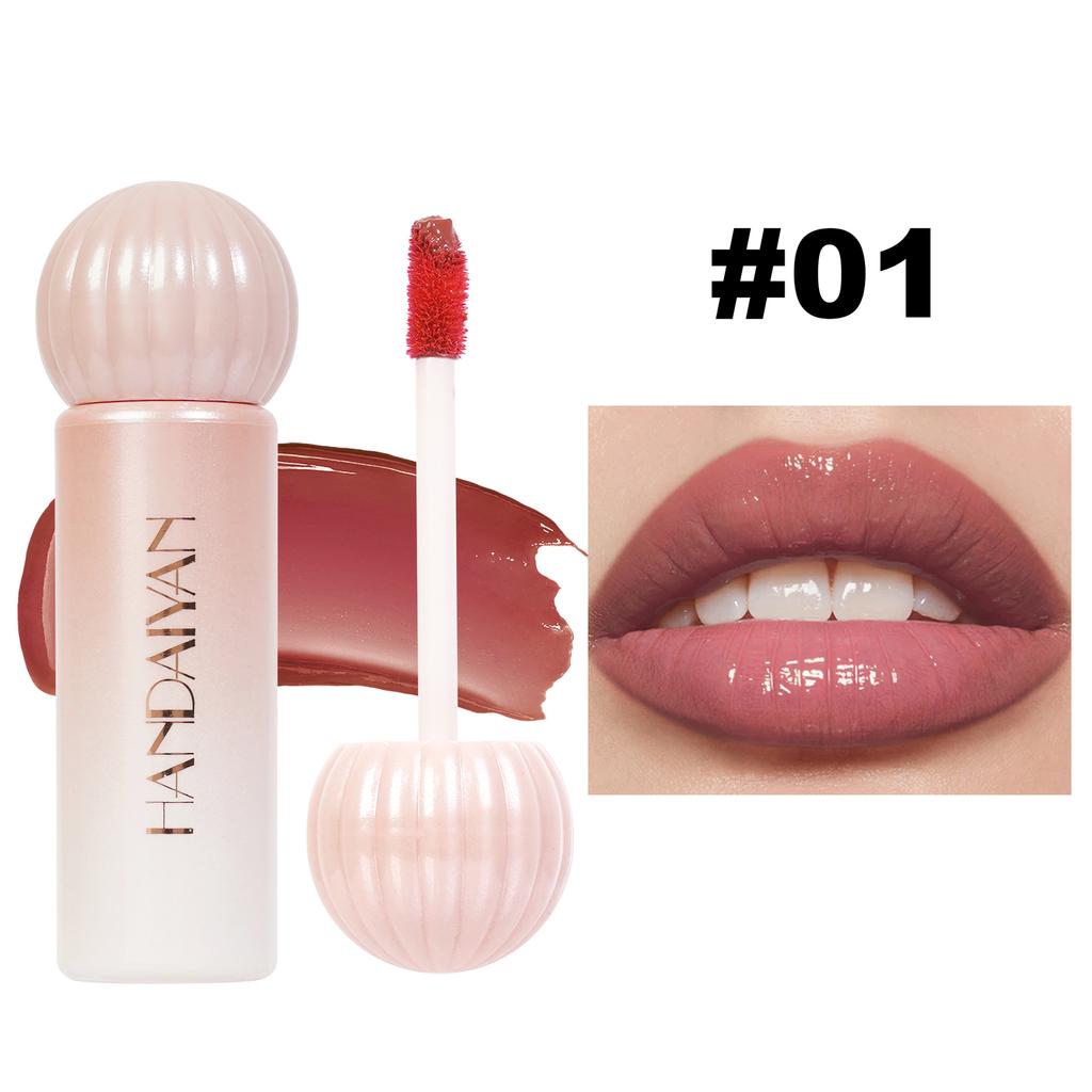 8 Colors Mirror Lip Glaze Highly Pigmented Long-lasting Moisturizing and Nourishing Lip Gloss Liquid Lipstick Women's Cosmetics