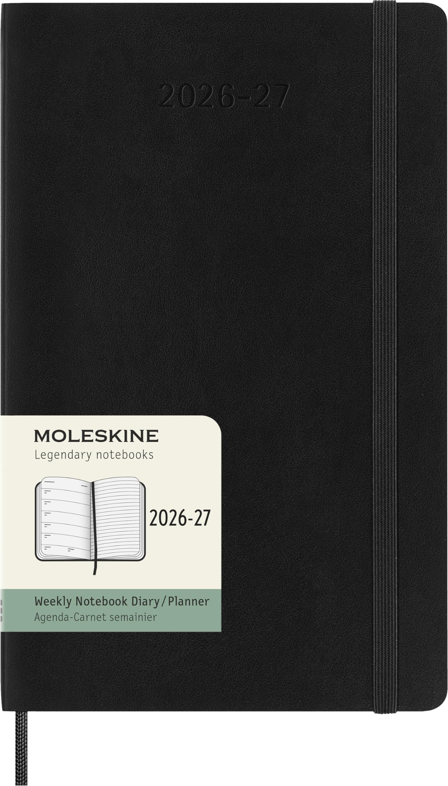 

Moleskine 2026 18 Month Weekly Diary Large Soft Cover black DSB18WN3Y27 чёрный