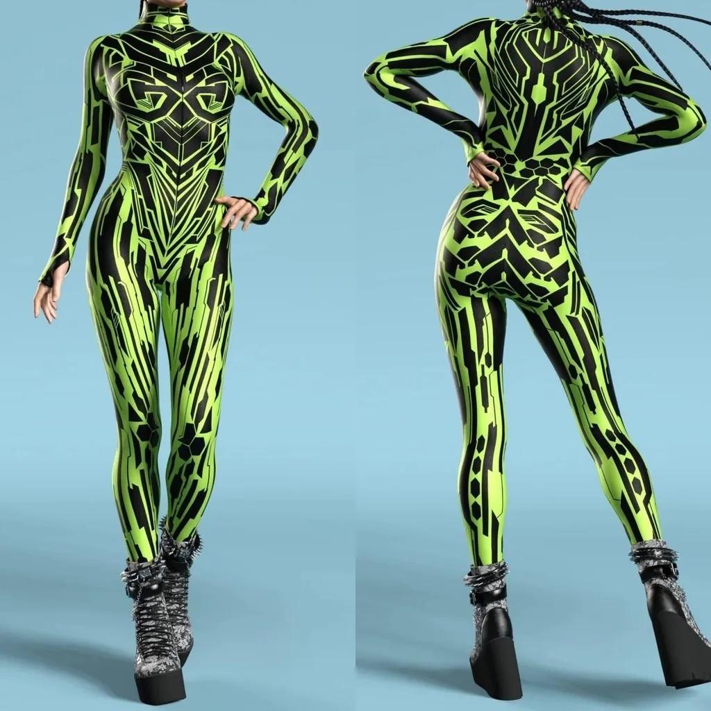 

3D цифровая печать сценические костюмы для взрослых Хэллоуин мероприятия карнавал тематическая вечеринка косплей костюм ролевые игры комбинезон Adults XL