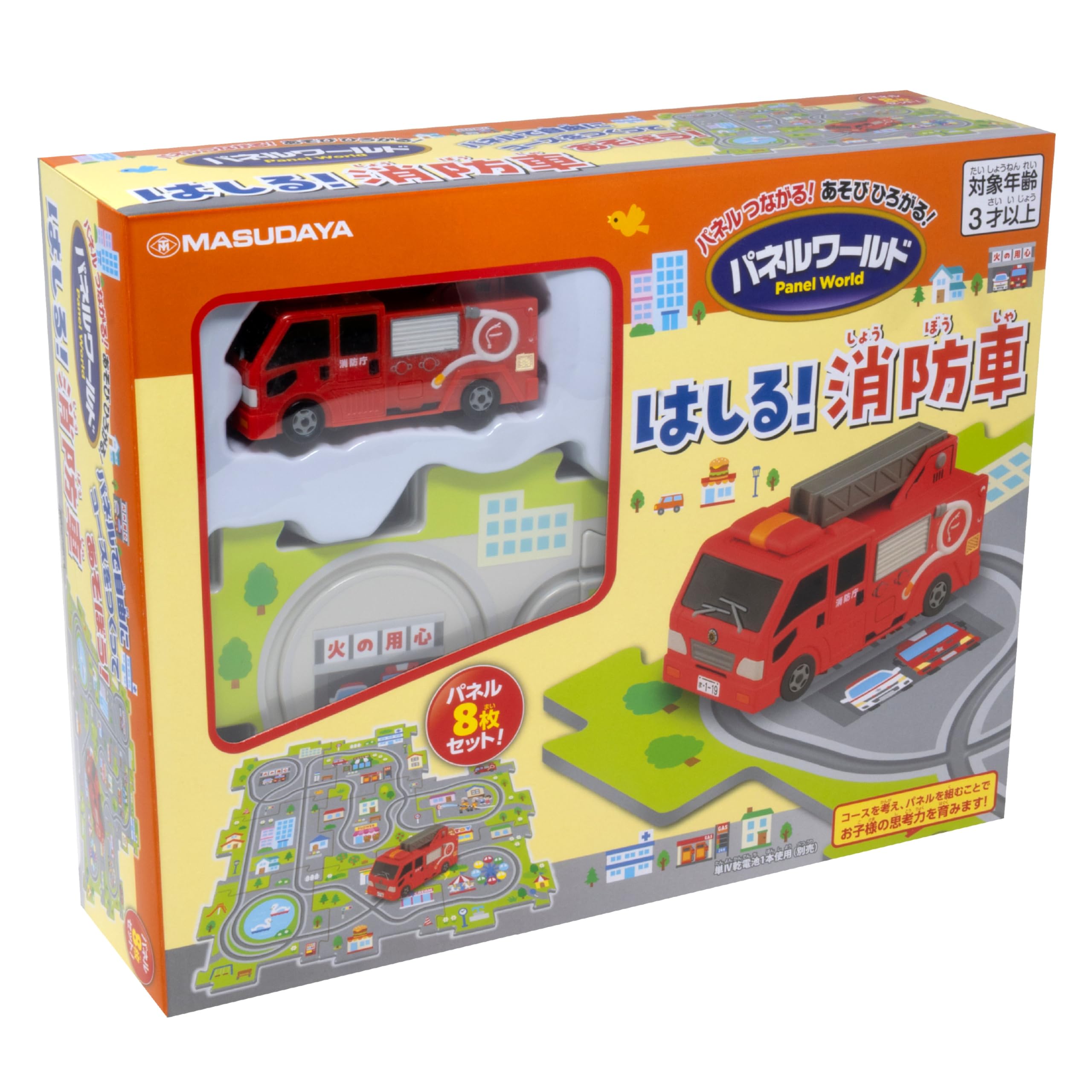 Корпорация Masudaya Панельный мир Пожарная машина 8 Едет! 541-1753