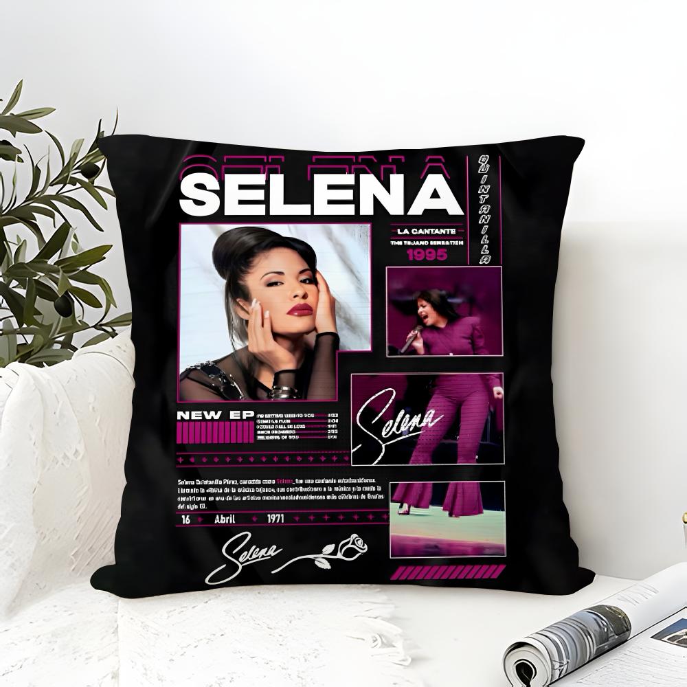 Music Of Latin Singer S-Selena 4 Pillow Case Linen Pillow Case Sofa Home Decor Cushion Cover Cushion Cove