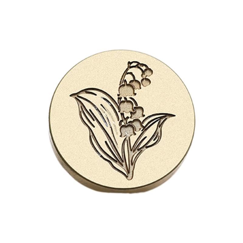 Wachssiegel-Stempelkopf mit Blumenprägung, Scrapbooking-Wachsstempelkopf für Dankeskarten, Einladungen, Umschläge, Verzierung