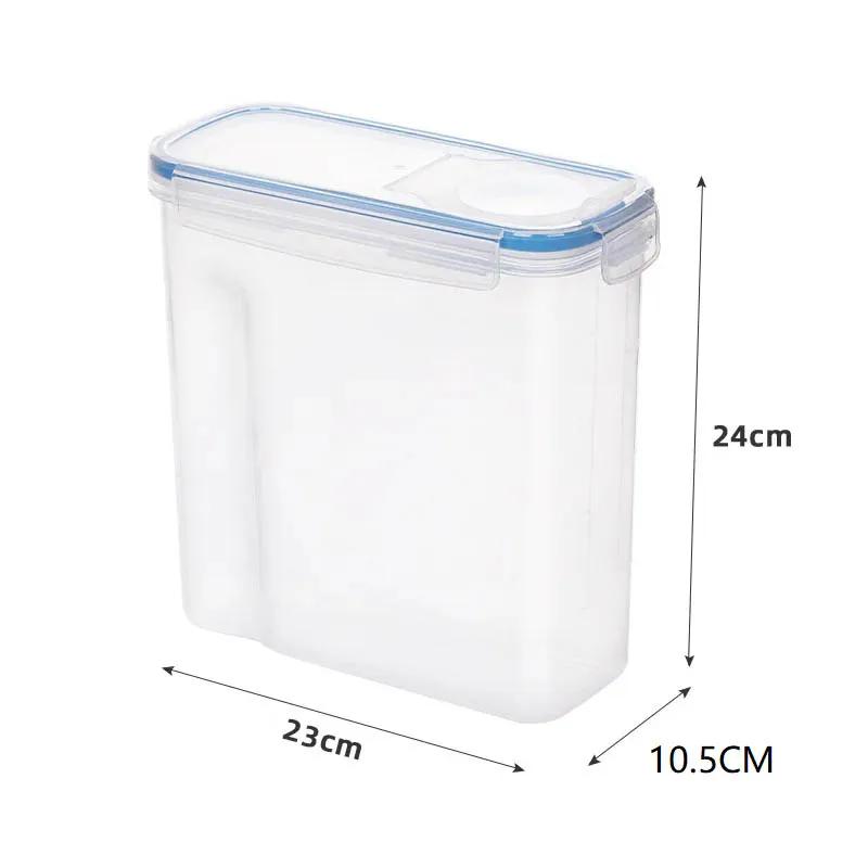 Grain Miscellaneous Grain Storage Tank Moisture-proof Insect Proof Rice Bucket Food Storage Box Plastic Transparent Sealed Tank