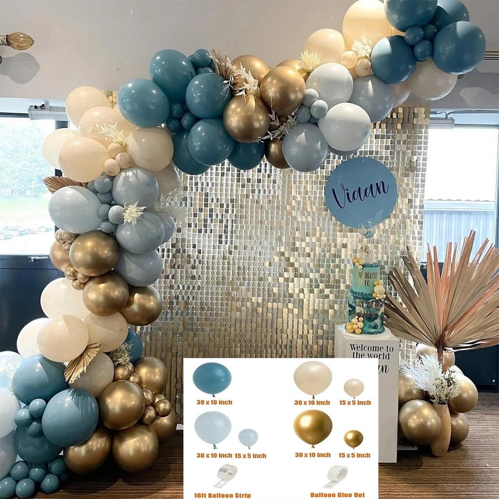 Forest Series Green Balloon Chain Set Children'S Birthday Theme Party Decoration Jungle Arrangement Balloon