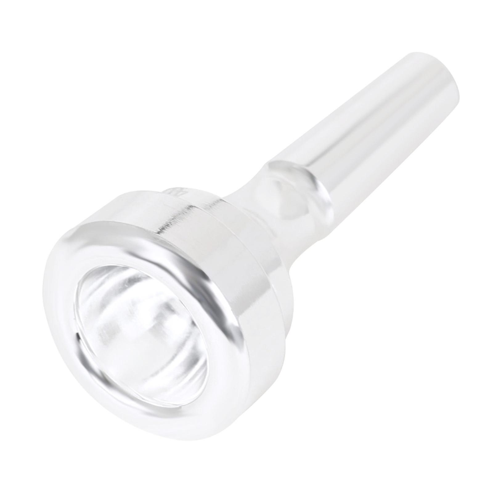 

Metal Bb Cornet Mouthpiece Brass Texture with Silver Plating Suitable for Band Rehearsals and Concert Performances