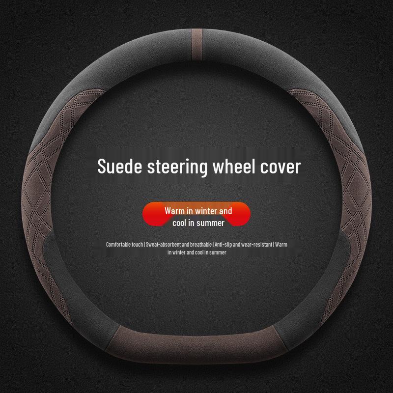 Nio 2024 LeDao L60 Winter Steering Wheel Cover - Ultra-thin, Non-slip, Sweat-absorbing Flocking Protection